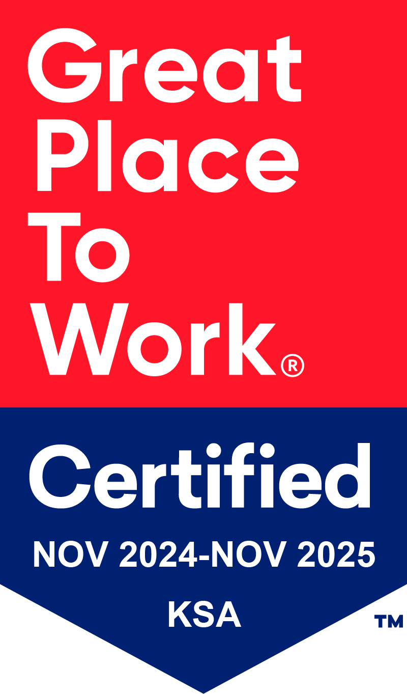 Great Place To Work Certified badge KSA 2024-2025